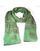 Women's Printed Ohm Prayer Meditation Yoga Scarf