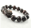 Chinese PiXiu Carved Wooden Stretch Meditation Jewelry