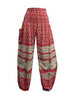 Elephant WHITE Print Yoga Meditation Harem Pants