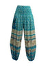 Elephant WHITE Print Yoga Meditation Harem Pants