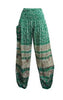 Elephant WHITE Print Yoga Meditation Harem Pants