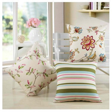 Flower Stripe Meditation Cushion