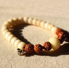 Tibetan Ivroy White Tagua Nut Rudraksha Bead