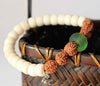 Tibetan Ivroy White Tagua Nut Rudraksha Bead