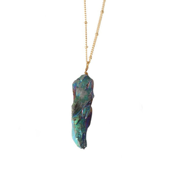 Multicolor Artilady Natural Stone Necklace
