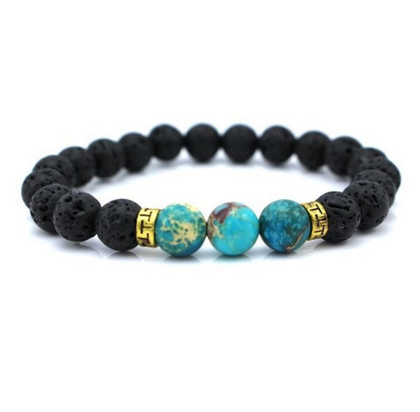 Lava Natural Stone Beads Bracelet
